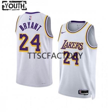 Maglia NBA Los Angeles Lakers Kobe Bryant 24 Nike 2022-23 Association Edition Bianco Swingman - Bambino